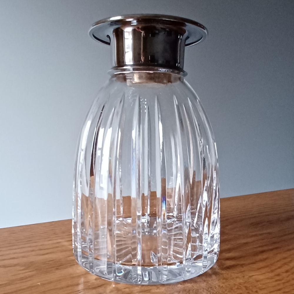 Atlantis Crystal & Metal Candlestick Holder